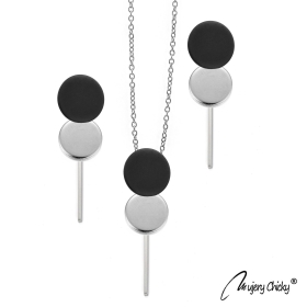 Set Black Section Out Argintiu